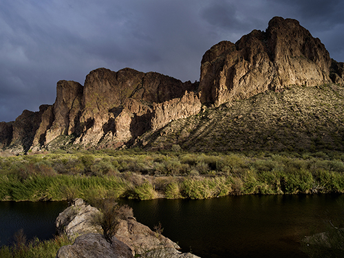 Approaching Storm at Salt River Canyon